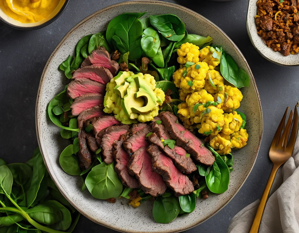 Estofado de Ternera con Coliflor al Azafrán