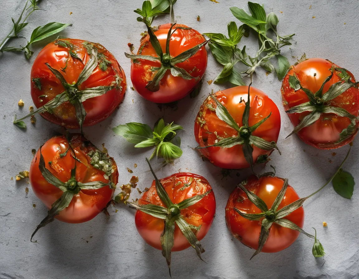Tomates Asados con Hierbas Latinas