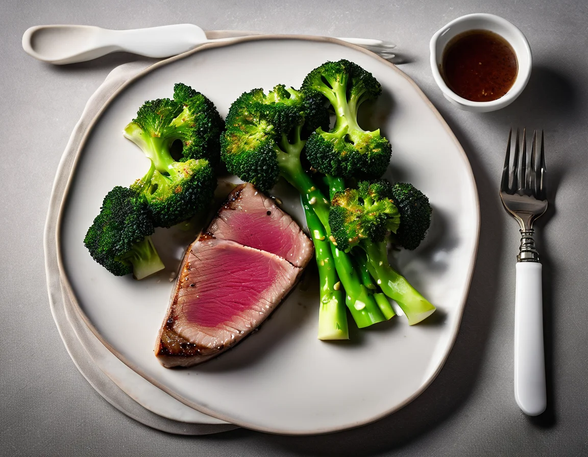 Bife de Atún con Brócoli a la Minera