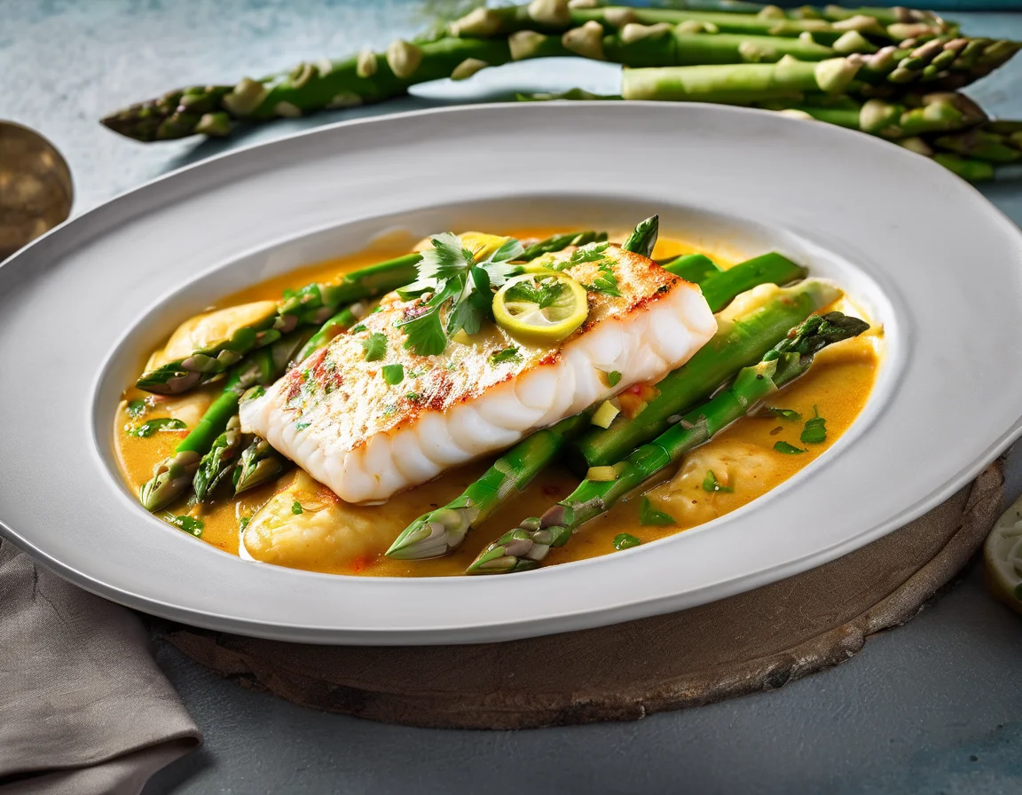 Moqueca de Pescado Blanco con Espárragos Tropicales
