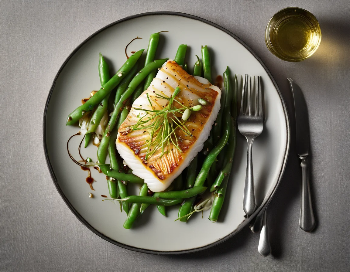 Filete de Bacalao con Judías Verdes a la Francesa