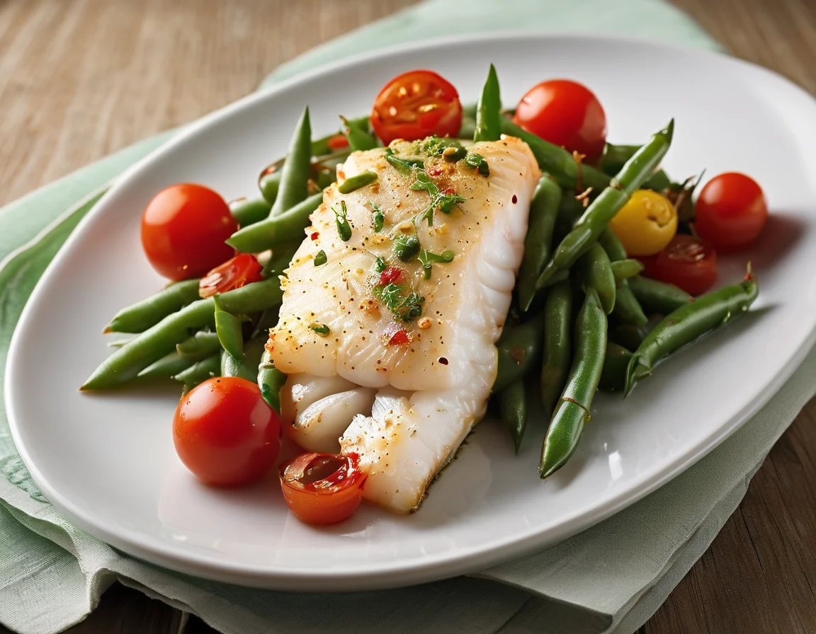 Bacalao con Judías Verdes al Pimentón