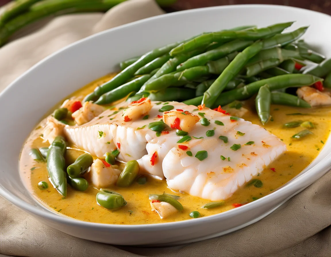 Bacalao con Judías Verdes al Pimentón